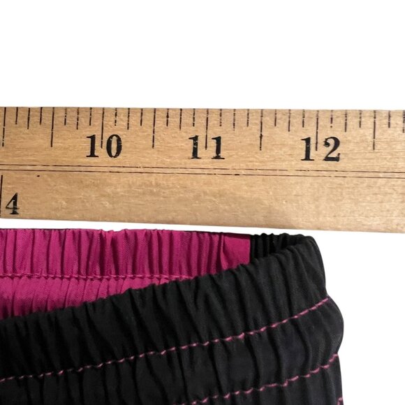 2023 Reebok Retro Style Pink & Black Nylon Parachute Jogger Wind Pants XS - Picture 10 of 12